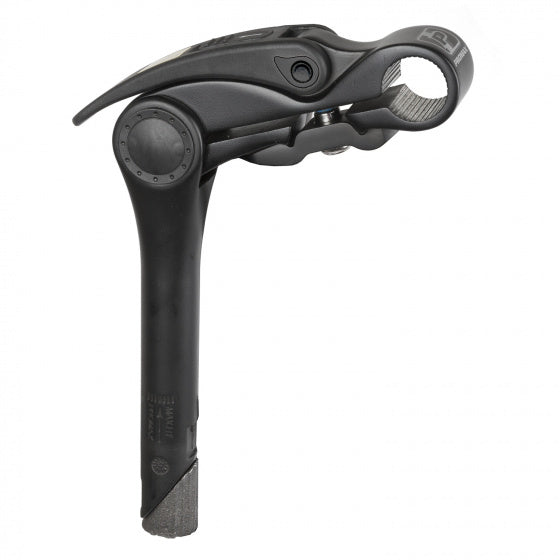 Stuurpen 1" Promax aluminium 0-70° verstelbare hoek met ø31,8 mm klem - zwart