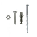 fietsenrek voor twee fietsen 26 x 40 x 33 cm zilver