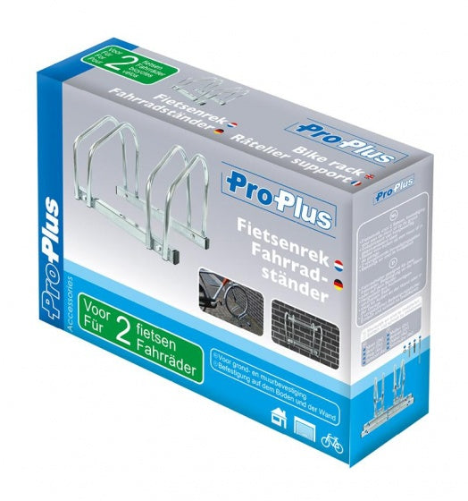 fietsenrek voor twee fietsen 26 x 40 x 33 cm zilver