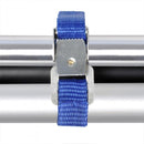 fietsriempjes met metalen gesp 40 cm blauw 4 stuks