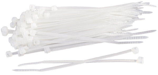 kabelbinders 2,5 x 200 mm wit 100 stuks