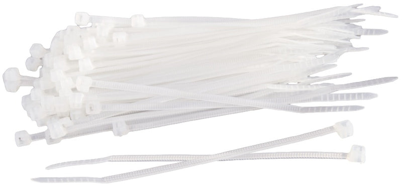 kabelbinders 2,5 x 200 mm wit 100 stuks