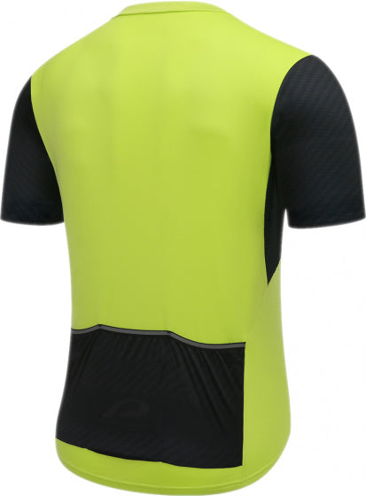fietsshirt P-Move heren polyester lime/zwart mt 3XL