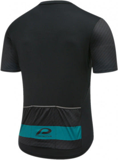 fietsshirt P-Move heren polyester zwart maat 3XL