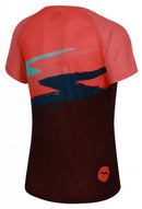 fietsshirt P-On Acid dames polyester rood maat 38