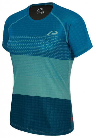 fietsshirt P-Shade dames polyester blauw maat 42