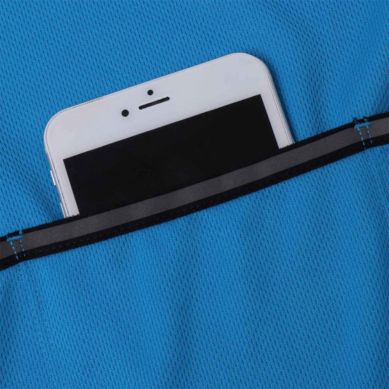 fietsshirt P-So High heren polyester blauw mt S