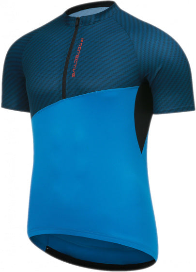 fietsshirt P-So High heren polyester blauw mt S