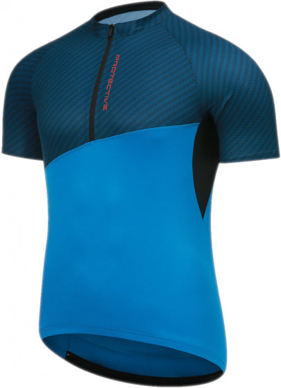 fietsshirt P-So High heren polyester blauw mt 5XL
