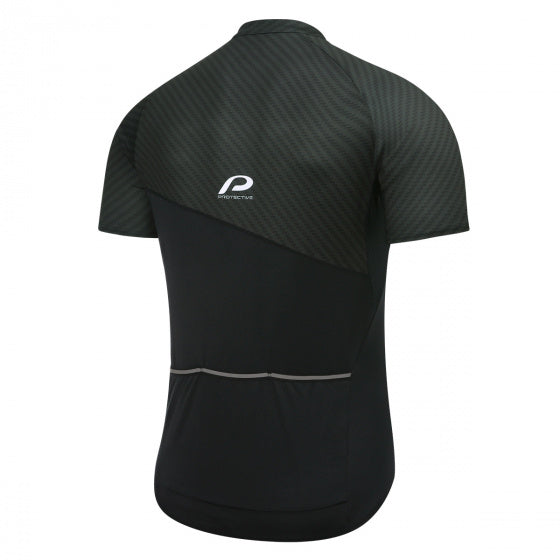 fietsshirt P-So High heren polyester zwart maat 3XL