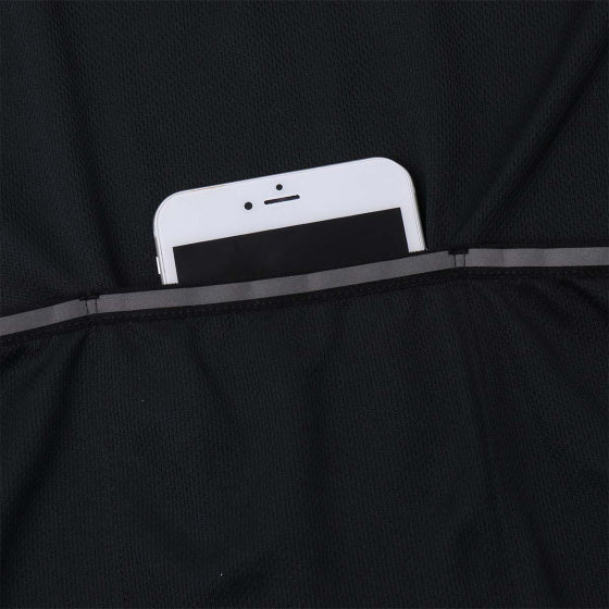 fietsshirt P-So High heren polyester zwart maat S