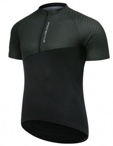 fietsshirt P-So High heren polyester zwart maat XL
