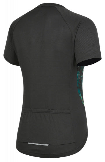 fietsshirt P-Sunday dames polyester zwart maat 42