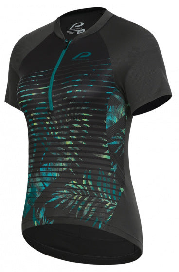 fietsshirt P-Sunday dames polyester zwart maat 44