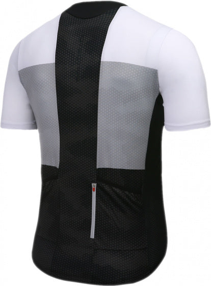 fietsshirt P-Transform heren polyester zwart/grijs mt 3XL