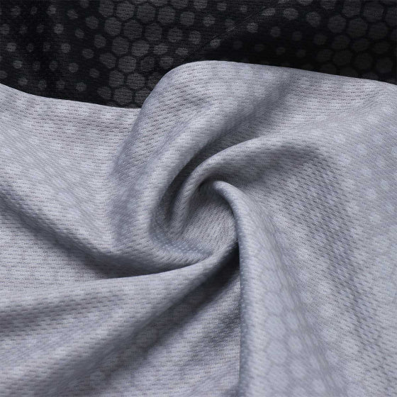 fietsshirt P-Transform heren polyester zwart/grijs mt M