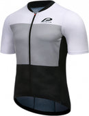 fietsshirt P-Transform heren polyester zwart/grijs mt M