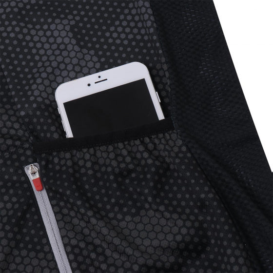 fietsshirt P-Transform heren polyester zwart/lime mt S