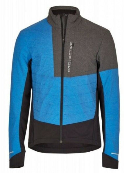 fietsjack P-sentience heren polyamide blauw mt S