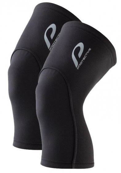 kniewarmers polyamide/elastaan zwart 2 stuks maat S