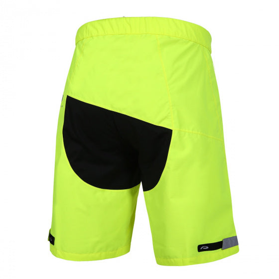 regenshort P-Seattle heren polyamide neongeel mt S