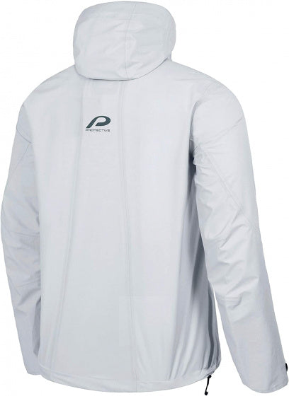 regenjas P-New Age heren polyester wit maat 3XL