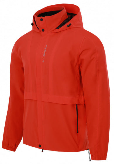 regenjas P-Time Travel heren polyester rood maat S