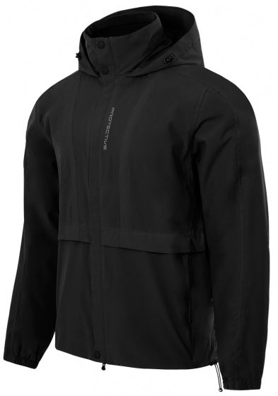 regenjas P-Time Travel heren polyester zwart mt 4XL