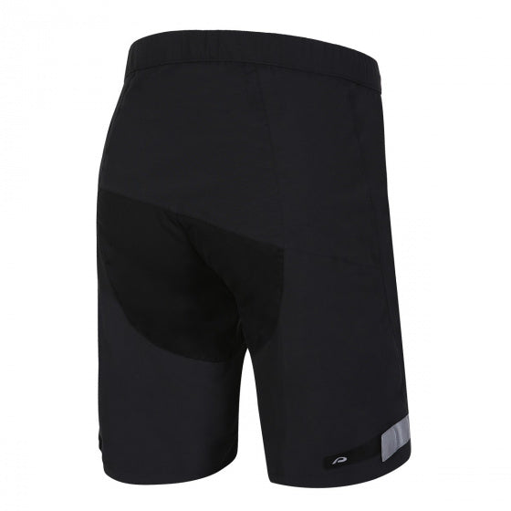 regenshort P-Seattle heren polyamide zwart maat 5XL