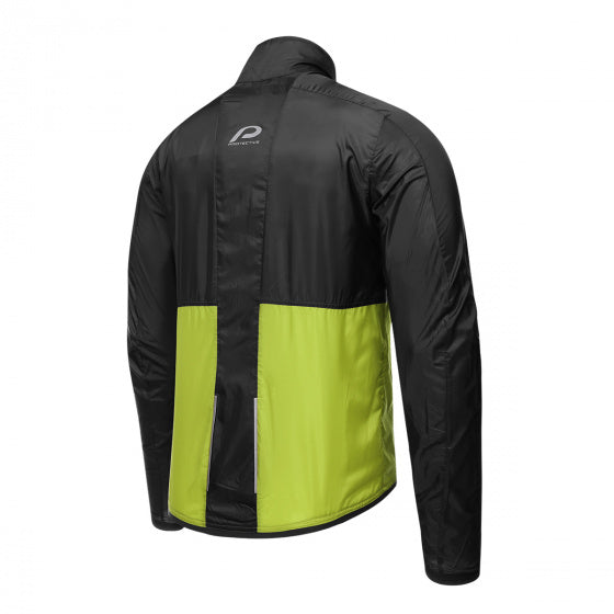 windjack P-Rise Up heren polyester zwart/lime mt S