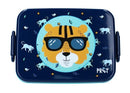 lunchbox Eat Drink Repeat junior 16 x 13 cm blauw 3-delig
