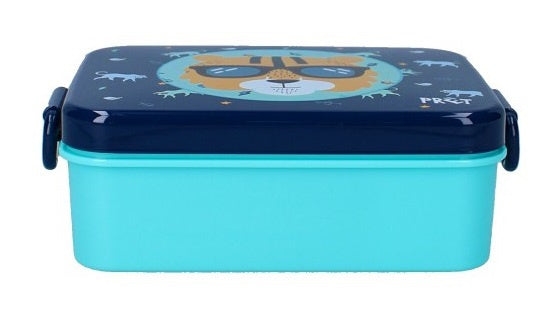 lunchbox Eat Drink Repeat junior 16 x 13 cm blauw 3-delig