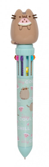 balpen Pusheen 3D 10-kleuren junior 16 cm groen