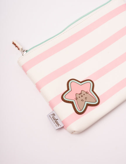 handtas meisjes 23 x 16,5 cm polyester roze/wit