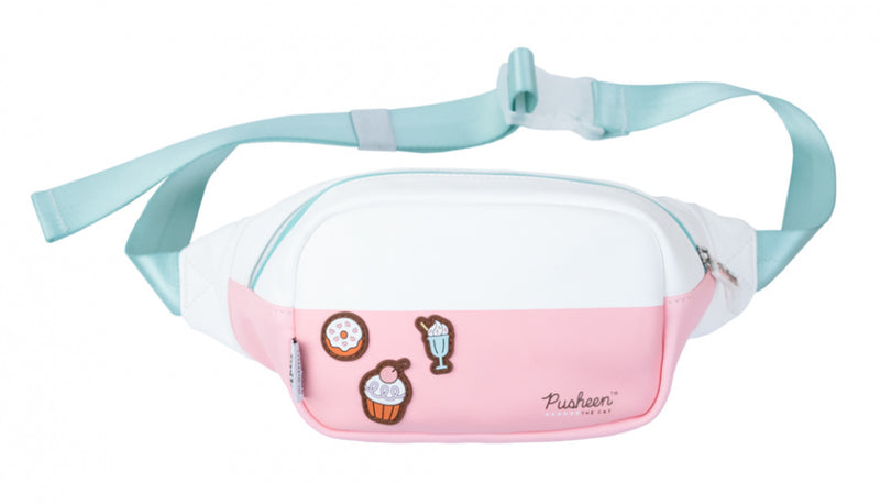 heuptasje meisjes 33 x 12 cm polyester roze/wit
