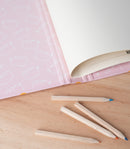 elastomap Rose Collection meisjes A4 karton lichtroze