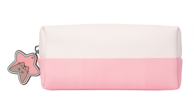 make-uptasje meisjes 19 x 9 cm polyester roze/wit
