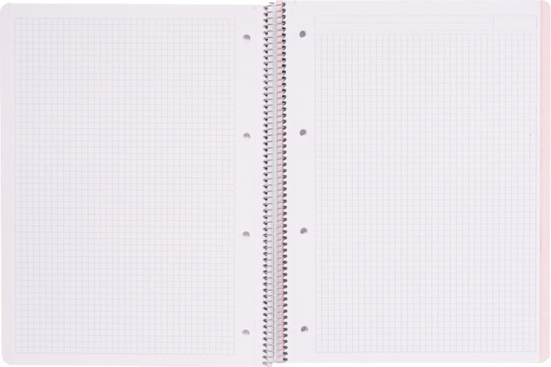 schrijfblok Rose Collection geruit 5 mm A4 papier roze