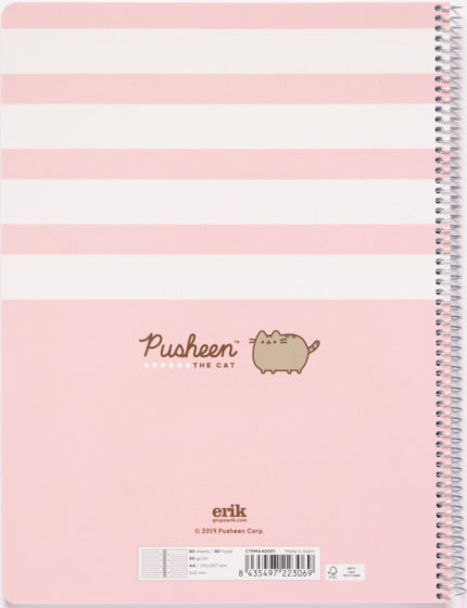 schrijfblok Rose Collection geruit 5 mm A4 papier roze