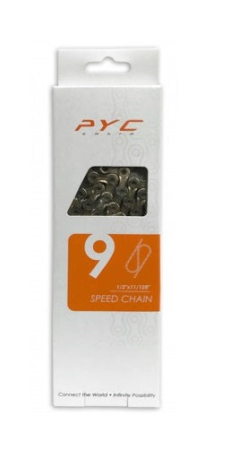 ketting 1/2 x 11/128 inch 9S 116 schakels 6,5 mm zilver