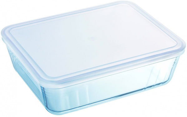Pyrex Cook &amp; Freeze Glazen Ovenschaal + Deksel 4L Transparant