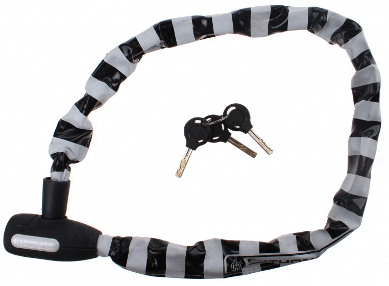 kettingslot 90 cm wit/zwart