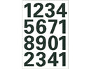 Zwarte getallen 0-9 25mm 4168