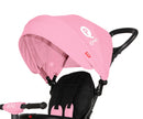 driewieler Rito junior 90 x 49 x 93 cm staal roze