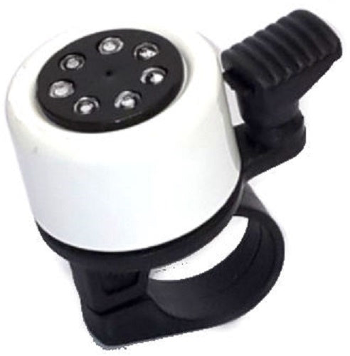 fietsbel Bling Bling aluminium wit/zwart