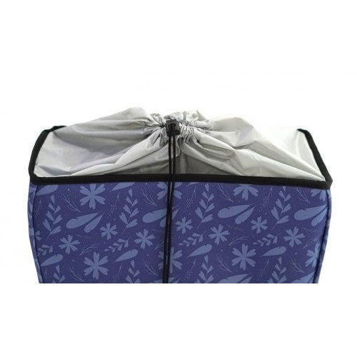 fietstas Flora 19 liter 38 x 30 cm blauw