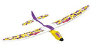bouwset vliegtuig Saetta paars/geel