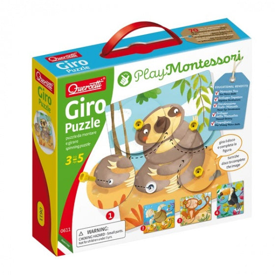 draaipuzzel Giro dieren junior PVC 29-delig