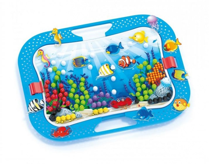 Quercetti Oceaan Plezier Fish & Pegs Insteek Mozaïek, 316dlg.