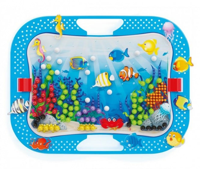 Quercetti Oceaan Plezier Fish & Pegs Insteek Mozaïek, 316dlg.